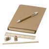 Schreibmappe 'Student' aus Karton inkl. Zubehör Braun | ohne Werbeanbringung | Nicht verfügbar | Nicht verfügbar