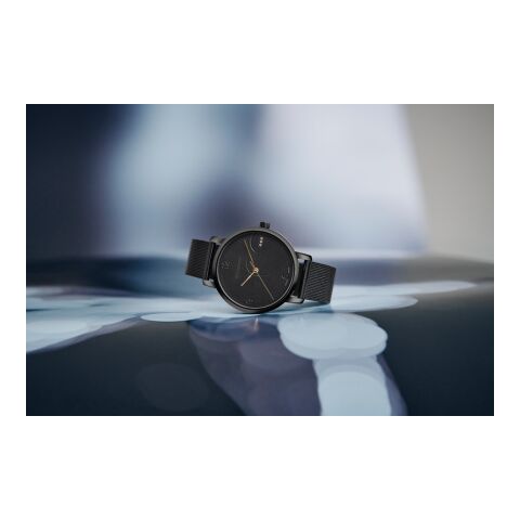 Wenger Metropolitan Donnissima Schwarz Uhr Gravur Uhr