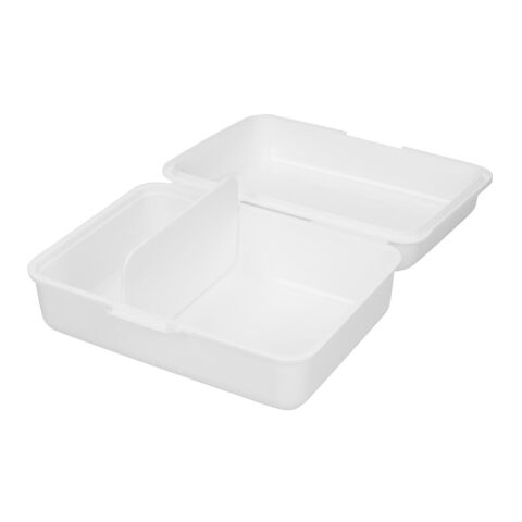 Vorratsdose "School-Box" groß, mit Trennschale weiß | ohne Werbeanbringung | Nicht verfügbar | Nicht verfügbar