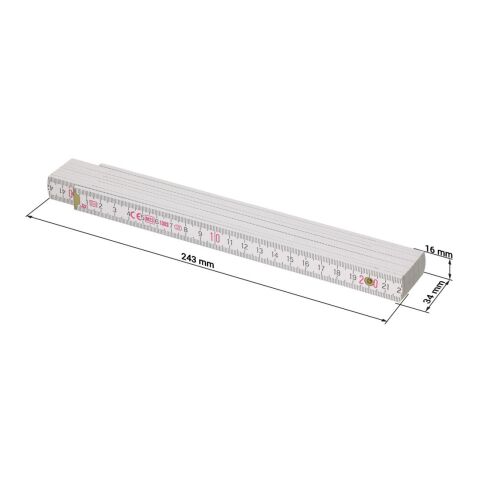 Zollstock "Craft" 2m weiß | ohne Werbeanbringung | Nicht verfügbar | Nicht verfügbar