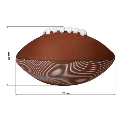 Mini-American Football &quot;Touchdown&quot; braun | ohne Werbeanbringung | Nicht verfügbar | Nicht verfügbar