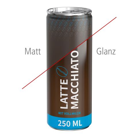 Latte Macchiato 4C Digital Druck glänzend | Folienetikett (Fullbody)