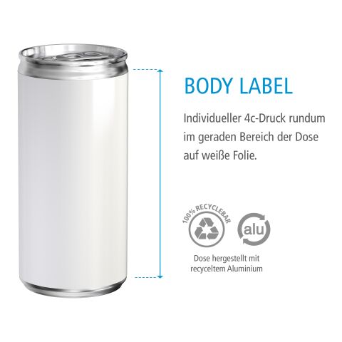 Bio Orangensaft ohne Werbeanbringung | Folienetikett (Body Label)