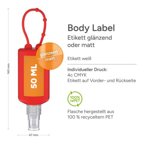 Handreinigungsspray Rot | ohne Werbeanbringung