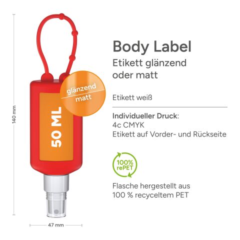 Sonnenschutzspray LSF 50 Rot | ohne Werbeanbringung