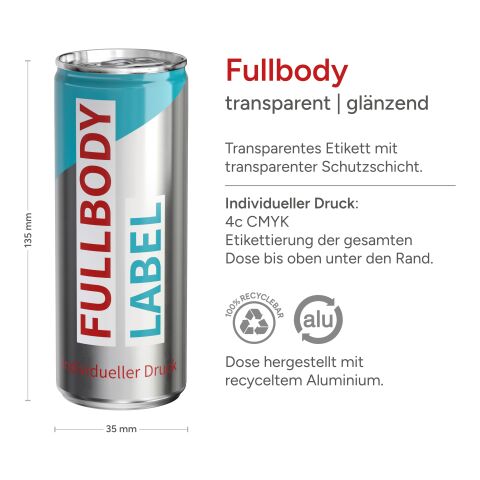 Apfelspritzer 4C Digital Druck glänzend | Folie(Fullbody transp.) glzd