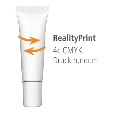 6 ml Tube, weiß - Lippenbalsam - RealityPrint ohne Werbeanbringung