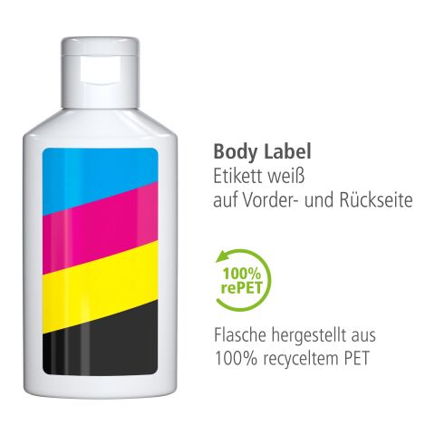 50 ml Flasche - Handbalsam &quot;Ringelblume - Aloe Vera&quot; - Body Label Weiß | ohne Werbeanbringung