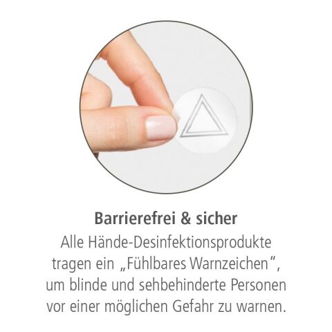 250 ml Spender - Hände-Desinfektionsgel (DIN EN 1500) - Body Label Braun | ohne Werbeanbringung