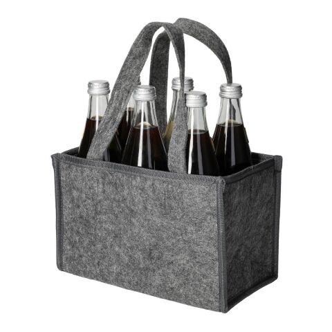 Flaschentasche &quot;Filz&quot; grau | ohne Werbeanbringung | Nicht verfügbar | Nicht verfügbar