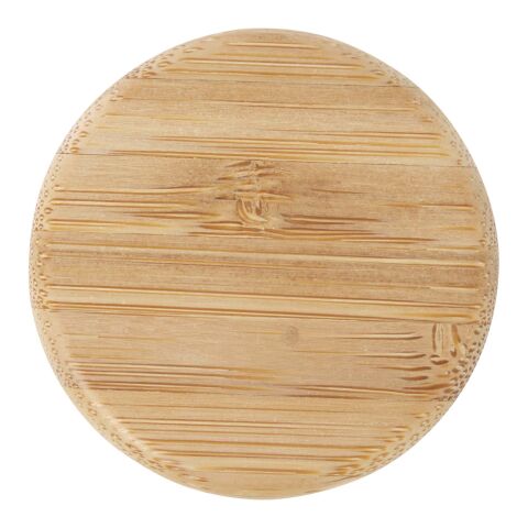 Lume 500 ml Flasche aus mattiertem Kalknatronglas mit Bambusdeckel   Standard | weiß | ohne Werbeanbringung | Nicht verfügbar | Nicht verfügbar