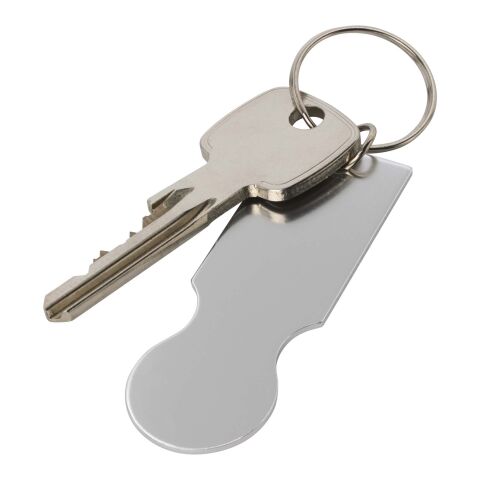 Rhea Einkaufswagen Schlüsselanhänger Standard | Silber | ohne Werbeanbringung | Nicht verfügbar | Nicht verfügbar