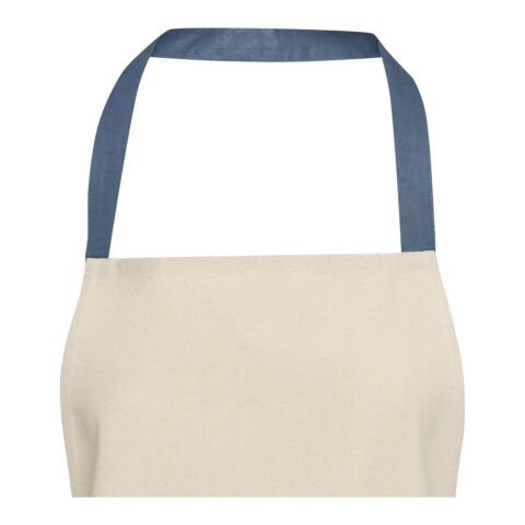 Nia 200 g/m² Schürze aus recycelter Baumwolle eisblau