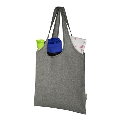 Pheebs 150 g/m² recycelte Tragetasche 7L Standard | heather schwarz | ohne Werbeanbringung | Nicht verfügbar | Nicht verfügbar | Nicht verfügbar