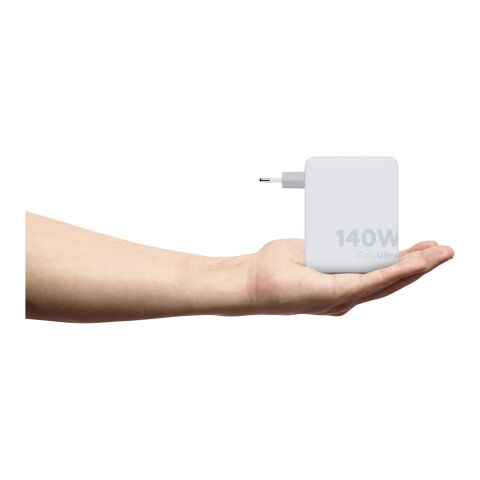 Xtorm XVC2140 GaN Ultra 140 W Reiseadapter mit 240 W USB-C PD-Kabel Standard | Weiß | ohne Werbeanbringung | Nicht verfügbar | Nicht verfügbar
