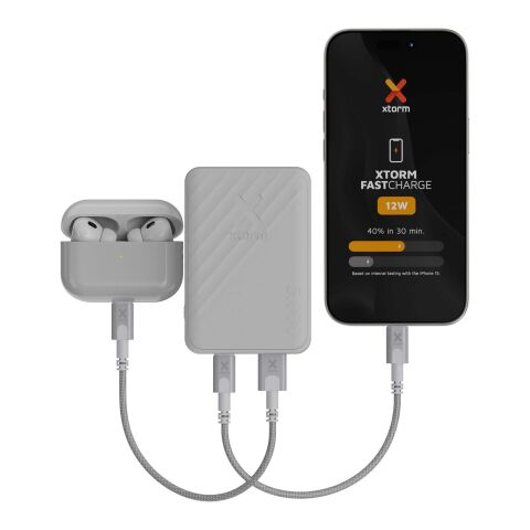 Xtorm Go2 12 W 5000 mAh Schnelllade-Powerbank  Standard | weiß | ohne Werbeanbringung | Nicht verfügbar | Nicht verfügbar