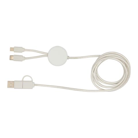 Citala 150 cm 5-in-1 Kabel aus recyceltem Kunststoff für Datenübertragung und 27W Schnellladung Standard | weiß | ohne Werbeanbringung | Nicht verfügbar | Nicht verfügbar