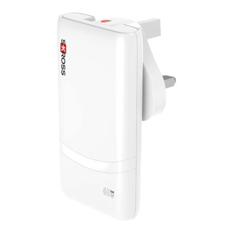SKROSS® Klip Slim 65W Mehrfach-Ladegerät weiß