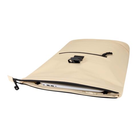 Resi Plus 15&quot; GRS-recycelter Rolltop Rucksack 18 L  Standard | Oatmeal | ohne Werbeanbringung | Nicht verfügbar | Nicht verfügbar | Nicht verfügbar