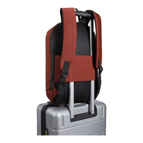 Luma 15" GRS Laptop-Rucksack aus recyceltem Material mit Diebstahlschutz 10L Standard | Brick | ohne Werbeanbringung | Nicht verfügbar | Nicht verfügbar