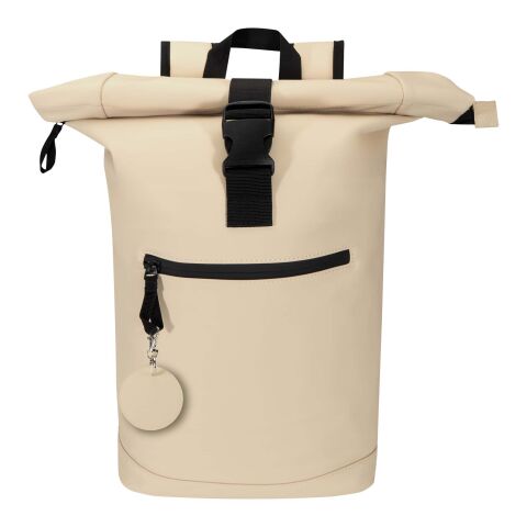 Resi Plus GRS recycelter runder Charm Schlüsselanhänger  Standard | Oatmeal | ohne Werbeanbringung | Nicht verfügbar | Nicht verfügbar