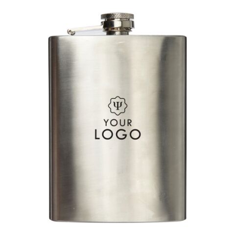 Flachmann &#039;Wave&#039; aus Edelstahl Silber | ohne Werbeanbringung | Nicht verfügbar | Nicht verfügbar