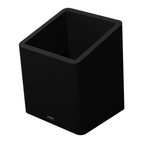 SCX.design O11 antibakterieller Stifthalter mit doppeltem USB-Ausgang und Leuchtlogo schwarz | Not applicable | ohne Werbeanbringung | Nicht verfügbar | Nicht verfügbar