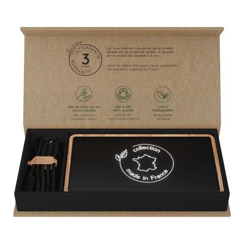 SCX.design P34 kabellose Powerbank aus Holz 5000 mAh  hellbraun | ohne Werbeanbringung | Nicht verfügbar | Nicht verfügbar