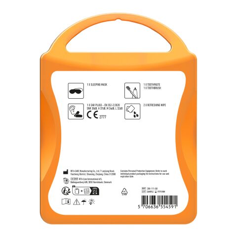 MyKit Flugzeug Reiseset orange | Nicht verfügbar | ohne Werbeanbringung | Nicht verfügbar | Nicht verfügbar