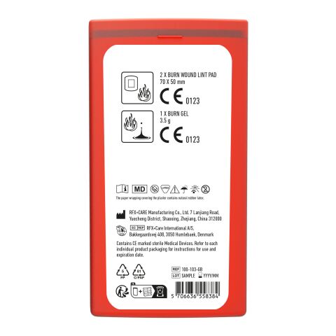 MiniKit Verbrennung rot | ohne Werbeanbringung | Nicht verfügbar | Nicht verfügbar