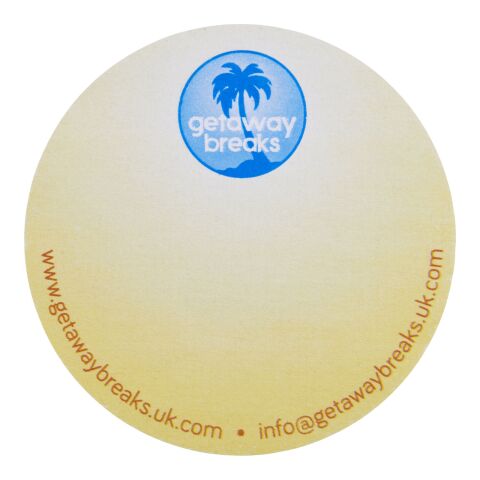 Sticky-Mate® runde recycelte Haftnotizen weiß | ohne Werbeanbringung | Nicht verfügbar | Nicht verfügbar