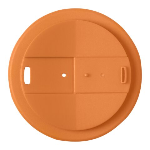 Americano® Espresso Eco 250 ml recycelter Isolierbecher mit auslaufsicherem Deckel schwarz-orange | ohne Werbeanbringung | Nicht verfügbar | Nicht verfügbar