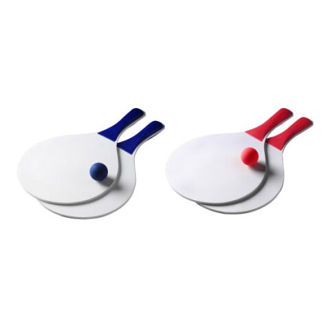 Beach-Ball-Tennisspiel &#039;Bravo&#039; aus Holz Blau | ohne Werbeanbringung | Nicht verfügbar | Nicht verfügbar