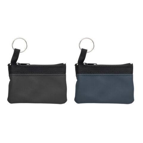Schlüsseletui &#039;Zip&#039; aus PU/Nylon Blau | ohne Werbeanbringung | Nicht verfügbar | Nicht verfügbar