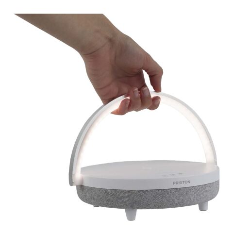 Prixton 10W 4-in-1 Bluetooth®-Lautsprecher mit LED-Licht und kabelloser Ladestation Standard | Neon Sortiment | ohne Werbeanbringung | Nicht verfügbar | Nicht verfügbar