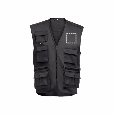 THC PIXEL 3XL. Weste mit verschiedenen Taschen Grau | ohne Werbeanbringung | Nicht verfügbar | Nicht verfügbar | Nicht verfügbar