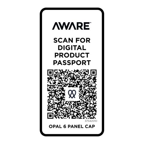 Opal 6 Segmenten Aware™ recycelte Kappe Standard | Weiß | ohne Werbeanbringung | Nicht verfügbar | Nicht verfügbar | Nicht verfügbar