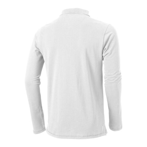 Oakville Langarm Poloshirt Standard | weiß | L | ohne Werbeanbringung | Nicht verfügbar | Nicht verfügbar | Nicht verfügbar