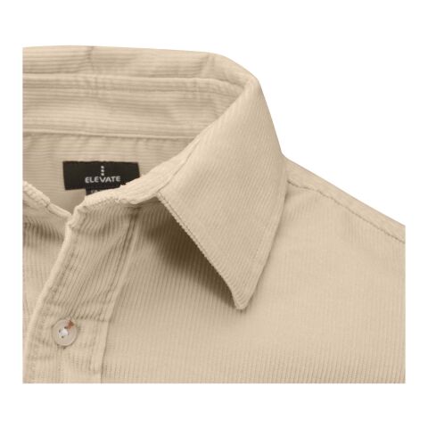 Alum Hemd aus Cord Unisex Oatmeal | M | ohne Werbeanbringung | Nicht verfügbar | Nicht verfügbar