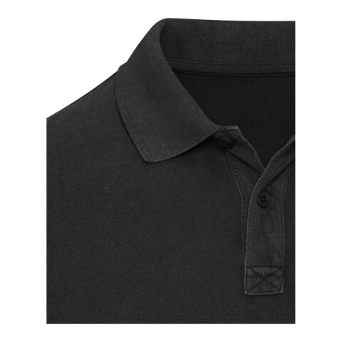 Calgary Poloshirt für Herren im Washed Look, 200 g/m2 Standard | schwarz | S | ohne Werbeanbringung | Nicht verfügbar | Nicht verfügbar | Nicht verfügbar