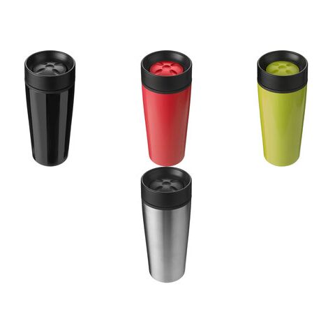 Isolierbecher &#039;St. Petersburg&#039; aus Edelstahl Schwarz | ohne Werbeanbringung | Nicht verfügbar | Nicht verfügbar