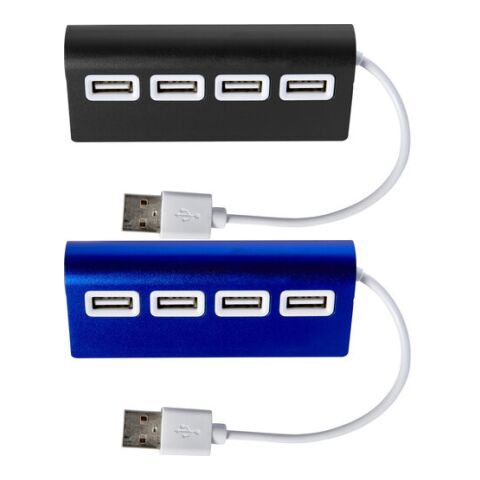 USB-Hub &#039;Square&#039; aus Aluminium Schwarz | ohne Werbeanbringung | Nicht verfügbar | Nicht verfügbar