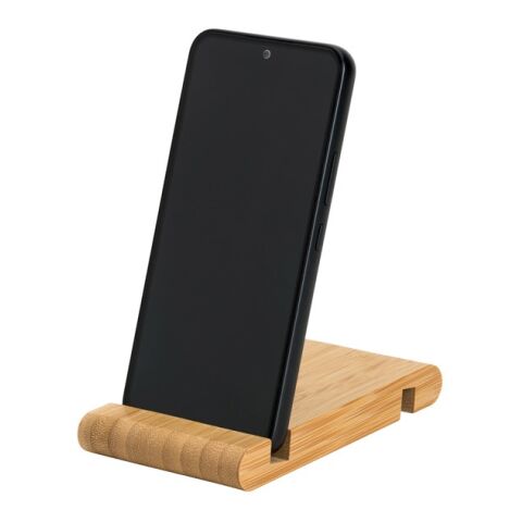 HABER. Handyhalter aus Bambus Beige | ohne Werbeanbringung