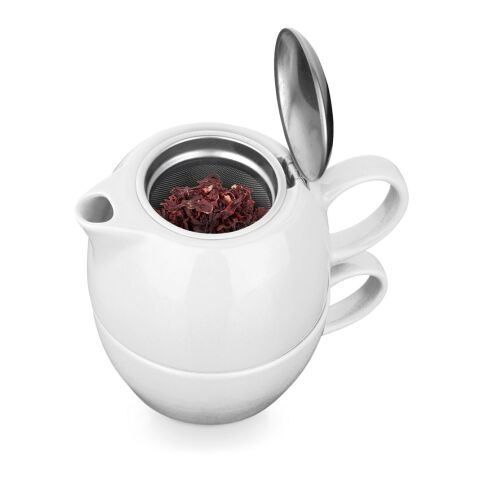 COLE. Teeset aus Porzellan 2 in 1 weiß | ohne Werbeanbringung | Nicht verfügbar | Nicht verfügbar | Nicht verfügbar