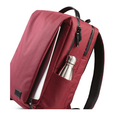 Oslo 20L Rucksack aus rPET. Wasserdichte Zippers.Laptops bis 17" Rot | ohne Werbeanbringung | Nicht verfügbar | Nicht verfügbar | Nicht verfügbar
