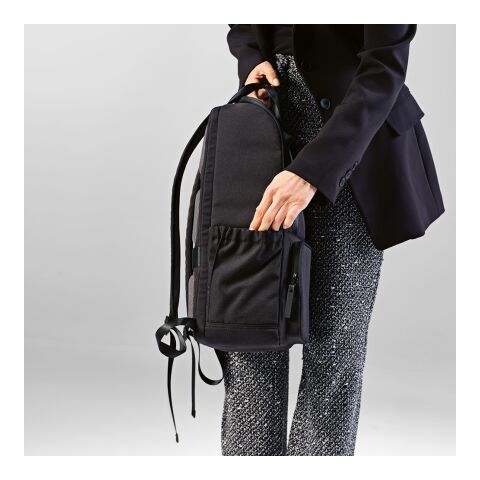 Bucharest 18L Rucksack aus rPET. Laptops bis 15.6&quot; Schwarz | ohne Werbeanbringung | Nicht verfügbar | Nicht verfügbar | Nicht verfügbar