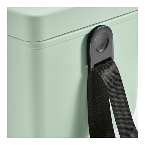 Bangkok 12L Kühlbox aus rABS. Pastellfarben Pastelgrün | ohne Werbeanbringung | Nicht verfügbar | Nicht verfügbar | Nicht verfügbar