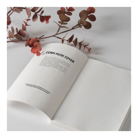 Lewis A5 Notizbuch.Einband aus Maisstroh. 196 Seiten 80gsm recy.Papier Pastelgelb | ohne Werbeanbringung | Nicht verfügbar | Nicht verfügbar | Nicht verfügbar