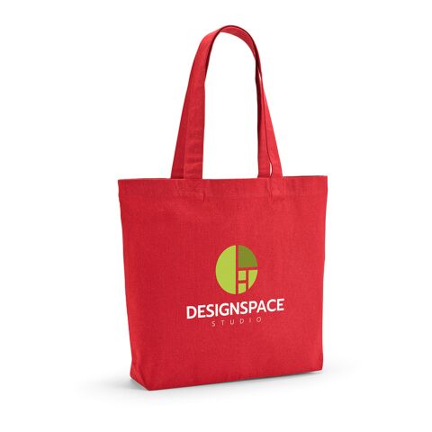 Aconcagua Einkaufstasche recy.Baumwolle (280 g/m²). Mit Bodenfalte Rot | ohne Werbeanbringung | Nicht verfügbar | Nicht verfügbar | Nicht verfügbar