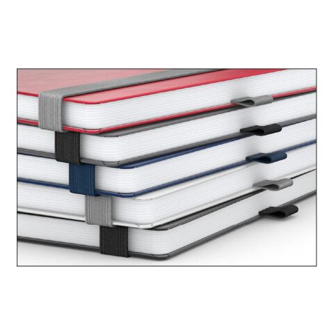 Notizbuch Vision-Book Kunstleder-Hardcover matt-farbig Anthrazit | DIN A5 | ohne Werbeanbringung | Hochweiß/Punktraster | Silberprägung inkl.